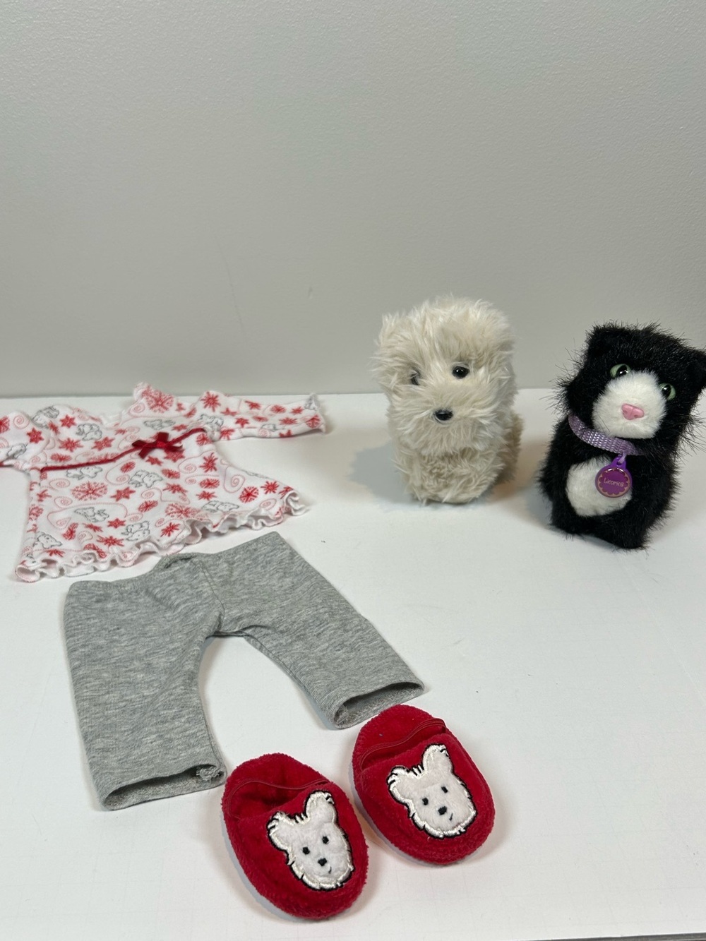 American Girl Doll 18” Doll Clothes Lot Bundle Coconut Pajama Set Cat Licorice